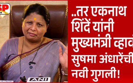 Sushma Andhare | तर एकनाथ शिंदे मुख्यमंत्री व्हावेत; सुषमा अंधारे यांची मोठी गुगली | Devendra Fadnavis |