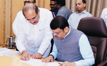 पुणे–नाशिक हायस्पीड रेल्वे जुन्ह्याच मार्गानेच राबवा – ना. राधाकृष्ण विखे पाटील यांची मुख्यमंत्र्यांकडे मागणी