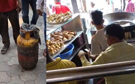 कोपरगाव | गॅस नळीचा स्फोट; हलवाई वडा सेंटरला आग, एक तरुण भाजून जखमी