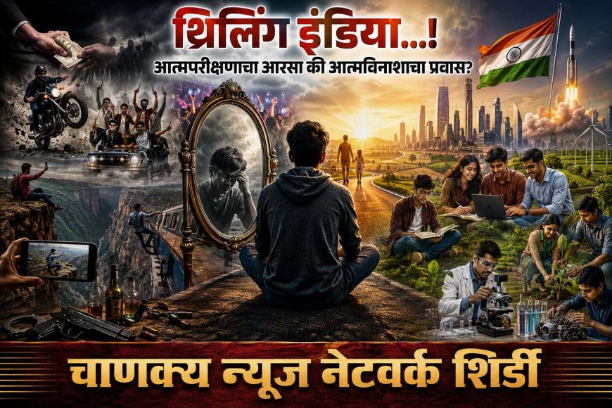 THRILLING INDIA...! आत्मपरीक्षणाचा आरसा की आत्मविनाशाचा प्रवास? | विशेष चिंतन लेख